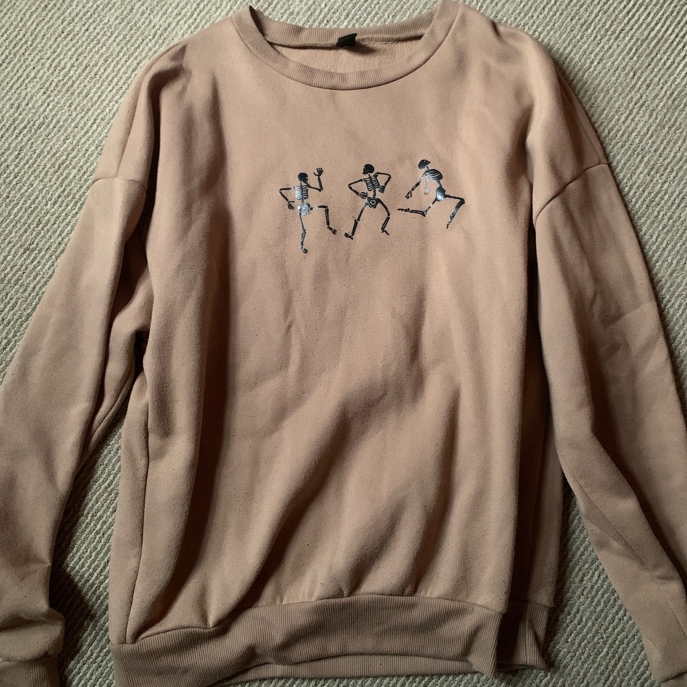 Tan Graphic Sweater